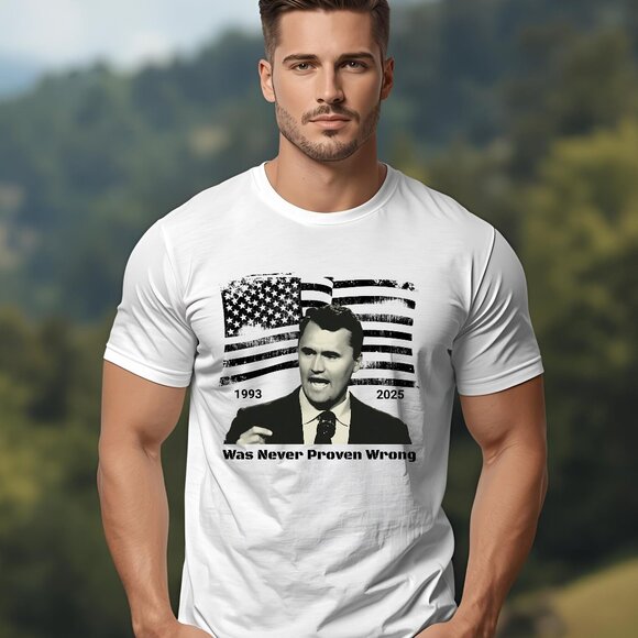 NEW custom tee unisex charlie kirk, charlie kirk shot, memory of charlie, prayer - Picture 2 of 2